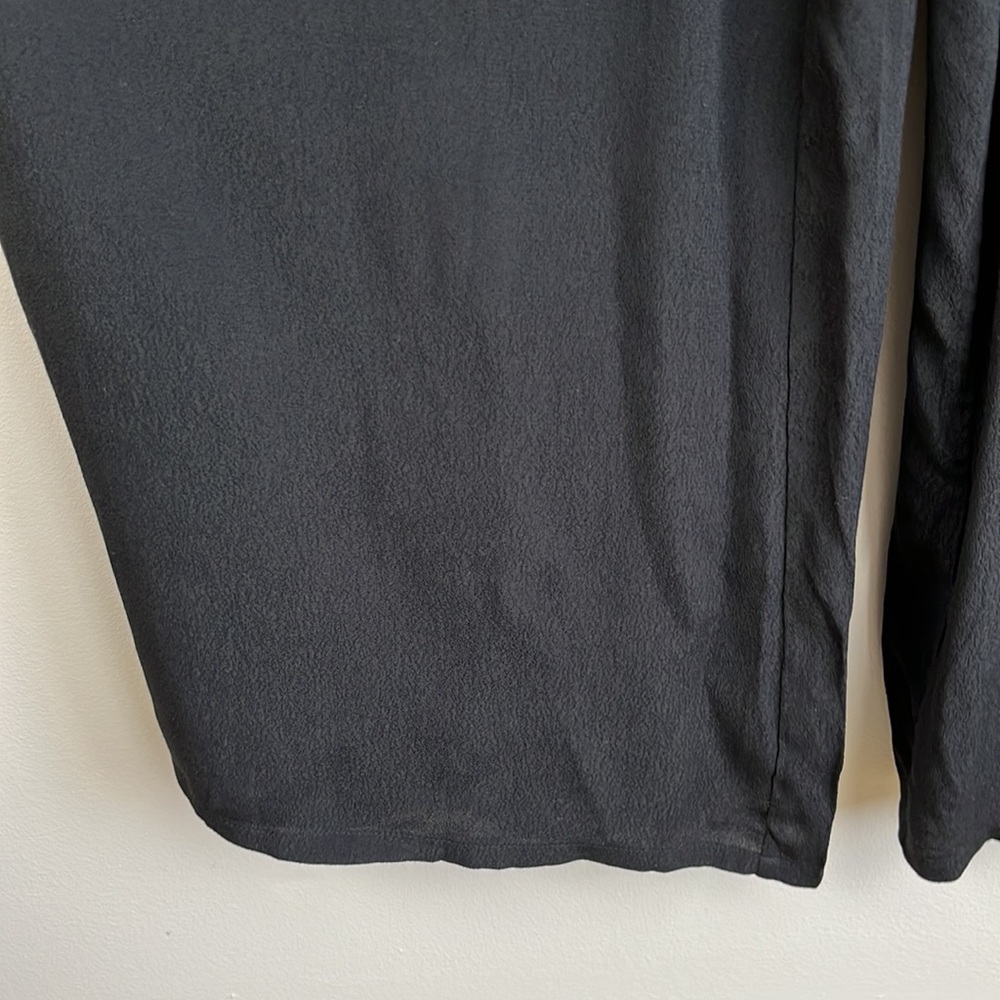 NWT LOFT women’s black high neck wide leg jumpsuit. Size 10 - Picture 6 of 8